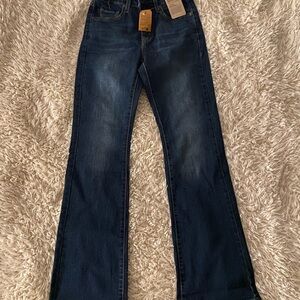 Levi's Dark Blue 725 High-Rise Bootcut Jeans